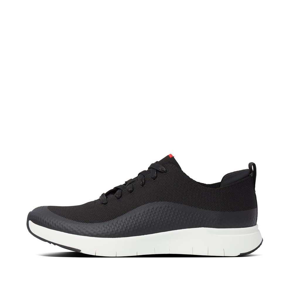 Fitflop Mens Sneakers - Uberknit Ever Knit - Black - 210-PBUZOL